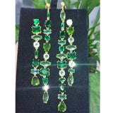 Austria Green Crystal Women Jewelry Set