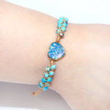 Friendship Wrap Bracelets Heart Charm Braid Boho Jewelry