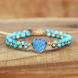 Friendship Wrap Bracelets Heart Charm Braid Boho Jewelry