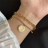 Women's Stainless Steel Bear Shape Bracelet