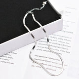 Stainless Steel Water Droplet Necklace Waterproof Pendant
