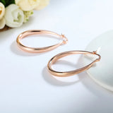 S925 Silver U Big Hoop Earrings Statement Jewelry Gift