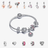 925 Sterling Silver Beaded Jewelry for Women DIY Mothers Gift