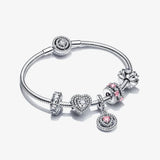 925 Sterling Silver Beaded Jewelry for Women DIY Mothers Gift