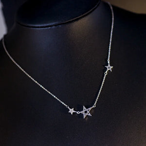 Austrian Crystal Star Necklace for Women - Party Wear