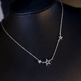Austrian Crystal Star Necklace for Women - Party Wear