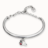 Spanish 925 Silver Red Gem Bracelet Romantic Jewelry Gift