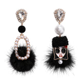 Crystal Austrian Sweet Girl Hair Ball Earrings