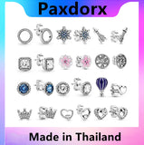 Hot Women Jewelry Fit Pando Charm Accessories Sterling Silver DIY Earrings
