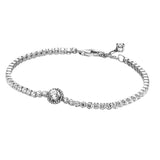 S925 Sterling Silver Charm Beaded Bracelet