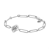 S925 Sterling Silver Charm Beaded Bracelet