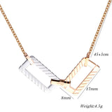 Austrian Crystal Titanium Steel Necklace - Sweet Party Jewelry