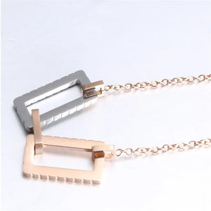 Austrian Crystal Titanium Steel Necklace - Sweet Party Jewelry