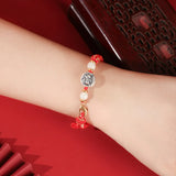 Jade Zodiac S999 Silver Red Rope Lucky Bracelet