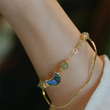 Korean 5-pointed Star Round Bead Love Double Bracelet