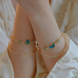 Korean 5-pointed Star Round Bead Love Double Bracelet