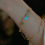 Korean 5-pointed Star Round Bead Love Double Bracelet