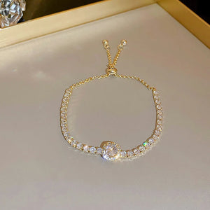 Korea's Geometric Square Bracelet Sweet Open Bracelet