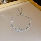 Korea's Geometric Square Bracelet Sweet Open Bracelet