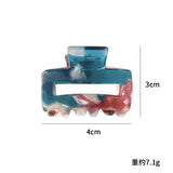 Acrylic Mini Crab Claw Clip Hollow Hairpin Geometric Headwear