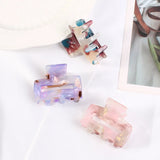Acrylic Mini Crab Claw Clip Hollow Hairpin Geometric Headwear