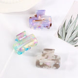 Acrylic Mini Crab Claw Clip Hollow Hairpin Geometric Headwear
