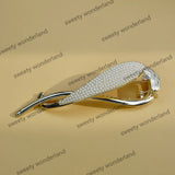 Metal Hair Clips Pearls Crystal Hair Twist Clip Hollow Out Hairpin