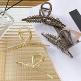 Large Hair Claw Wheat Ear Rhinestone Shark Clip Hair Accessories