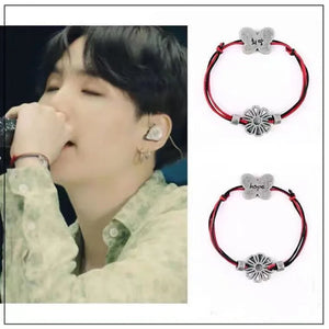 SUGA Hope Butterfly Bracelet Men Women Jewelry Gift