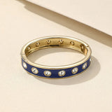 Crystal Charm Open Bracelet Bangle for Women