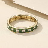 Crystal Charm Open Bracelet Bangle for Women