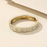 Crystal Charm Open Bracelet Bangle for Women