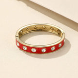 Crystal Charm Open Bracelet Bangle for Women