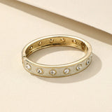 Crystal Charm Open Bracelet Bangle for Women