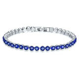 8-Color Round Bracelet for Women with Austrian Crystals