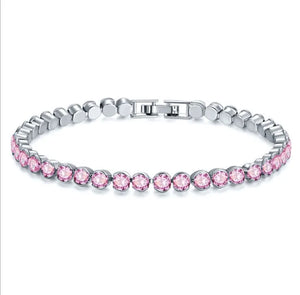 8-Color Round Bracelet for Women with Austrian Crystals
