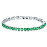 8-Color Round Bracelet for Women with Austrian Crystals