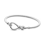 Pan Heart Charm Bracelet 100% S925 Sterling Silver Bangle