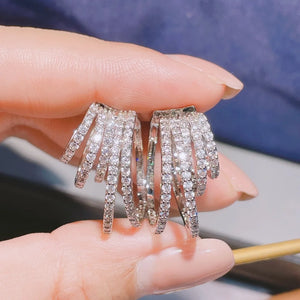 Zircon No Pierced Ears Earrings Punk Ear Cuffs Clips K-pop Accessorry