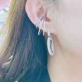 Zircon No Pierced Ears Earrings Punk Ear Cuffs Clips K-pop Accessorry