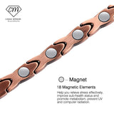 Men Women Copper Magnetic Bracelet for Arthritis Pain Relief