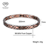 Men Women Copper Magnetic Bracelet for Arthritis Pain Relief