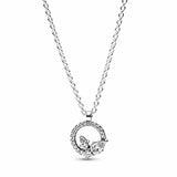 925 Sterling Silver Snowflake MOM Necklace for Women
