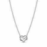 925 Silver Love Snowflake MOM Necklace High Women Diy Jewelry