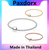 S925 Sterling Silver Mesh Bracelet Weave Bracelet DIY Beads Accessories