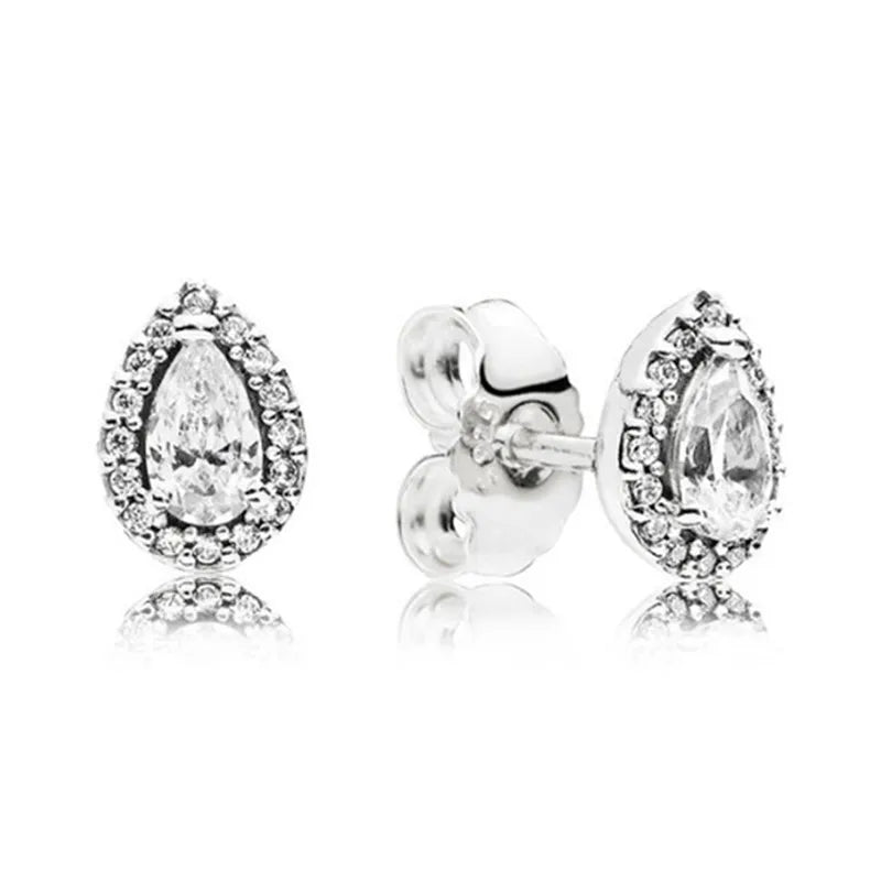S925 Sterling Silver Earring Bow Knot & Pearl Earrings