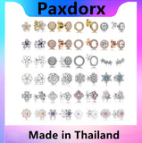 S925 Sterling Silver Flower Hollow Ear Studs