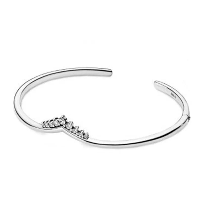 S925 Sterling Silver Infinity Knot Bangle