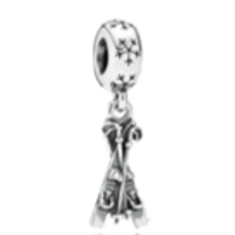 Thai Silver Retro Horse Love Ski Soldier Eagle Pendant