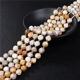 Natural Faceted Stone Beads 6/8/10mm Cube Agates Loose Spacer Beads